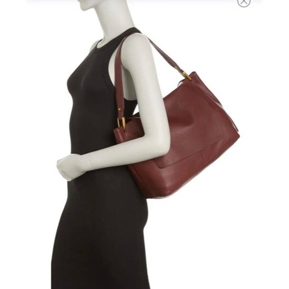 NWT Hobo Ventura Leather Shoulder Bag - Port - Picture 2 of 6